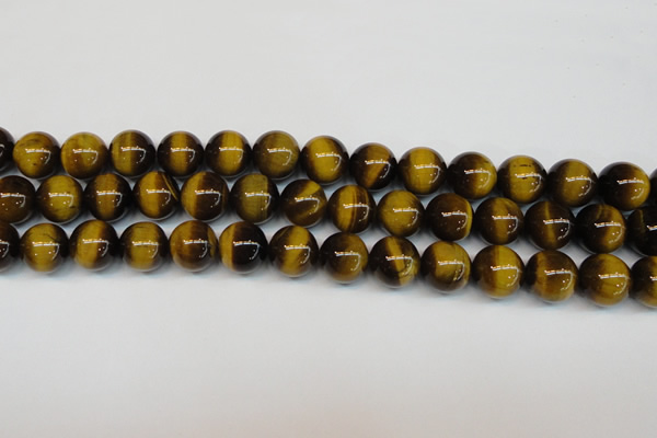 CTE1235 15.5 inches 8mm round A+ grade yellow tiger eye beads