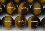 CTE1236 15.5 inches 10mm round A+ grade yellow tiger eye beads