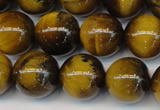 CTE1311 15.5 inches 8mm round B grade yellow tiger eye beads