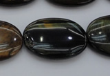 CTE1366 15.5 inches 22*30mm oval yellow & blue tiger eye beads