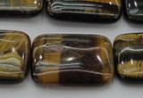 CTE1381 15.5 inches 18*25mm rectangle yellow & blue tiger eye beads