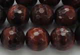 CTE1466 15.5 inches 16mm faceted round red tiger eye beads