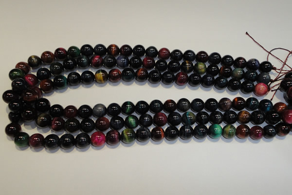 CTE148 15.5 inches 10mm round colorful tiger eye beads wholesale