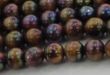 CTE1501 15.5 inches 6mm round AB-color yellow tiger eye beads