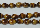 CTE151 15.5 inches 6*9mm teardrop yellow tiger eye gemstone beads