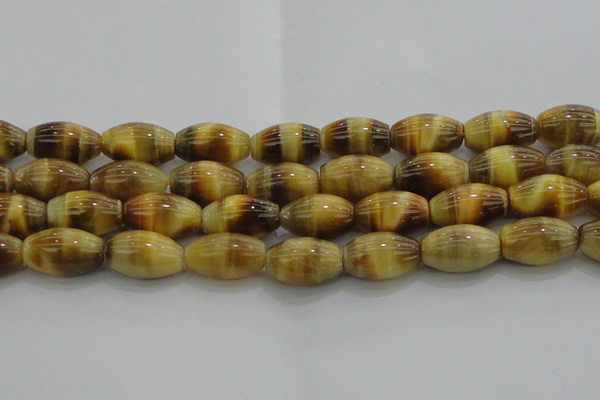 CTE1518 15.5 inches 12*16mm rice golden tiger eye beads wholesale