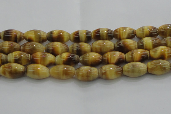 CTE1519 15.5 inches 13*18mm rice golden tiger eye beads wholesale