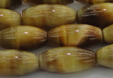 CTE1522 15.5 inches 8*18mm rice golden tiger eye beads wholesale