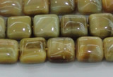 CTE1526 15.5 inches 10*10mm square golden tiger eye beads wholesale