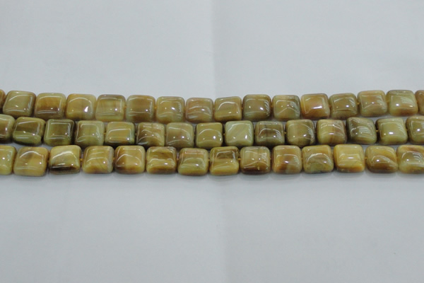 CTE1527 15.5 inches 12*12mm square golden tiger eye beads wholesale