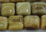 CTE1529 15.5 inches 16*16mm square golden tiger eye beads wholesale