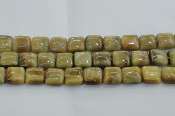 CTE1531 15.5 inches 20*20mm square golden tiger eye beads wholesale