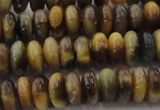 CTE1546 15.5 inches 4*8mm rondelle golden & blue tiger eye beads