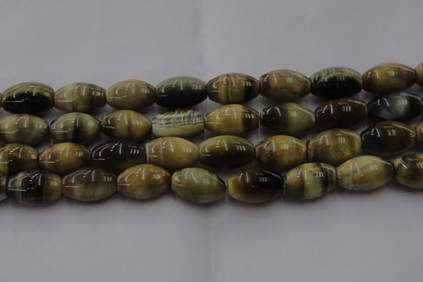 CTE1557 15.5 inches 15*20mm rice golden & blue tiger eye beads wholesale