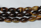 CTE158 15.5 inches 8*12mm rice yellow tiger eye gemstone beads