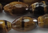 CTE1584 15.5 inches 15*20mm faceted rice yellow tiger eye beads