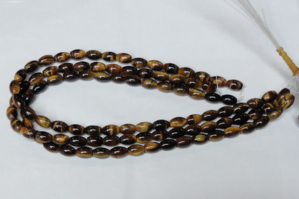 CTE159 15.5 inches 10*14mm rice yellow tiger eye gemstone beads