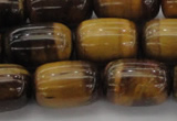 CTE1597 15.5 inches 13*18mm drum yellow tiger eye beads