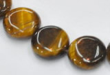 CTE16 15.5 inches 15mm coin yellow tiger eye beads Wholesale