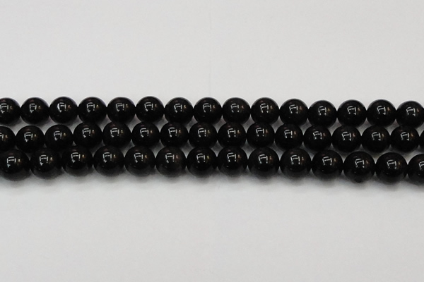 CTE1605 15.5 inches 14mm round AB grade black tiger eye beads