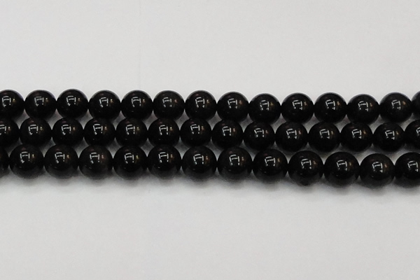 CTE1607 15.5 inches 18mm round AB grade black tiger eye beads