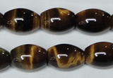 CTE162 15.5 inches 10*30mm rice yellow tiger eye gemstone beads