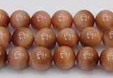 CTE1650 15.5 inches 4mm round sun orange tiger eye beads