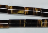 CTE166 15.5 inches 10*20mm column yellow tiger eye gemstone beads