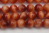 CTE1660 15.5 inches 4mm round sun orange tiger eye beads