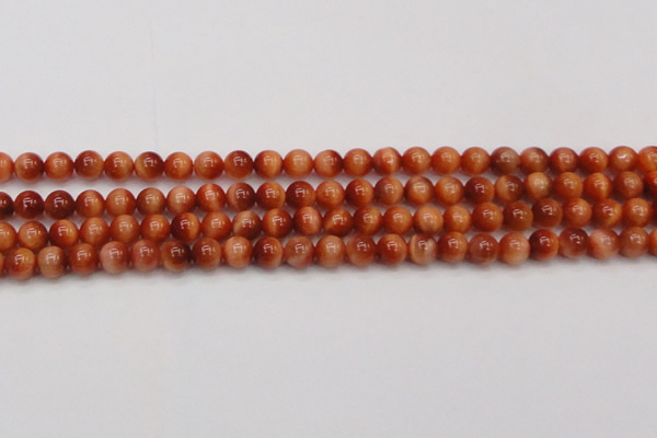 CTE1660 15.5 inches 4mm round sun orange tiger eye beads