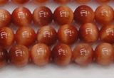 CTE1661 15.5 inches 6mm round sun orange tiger eye beads