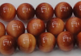 CTE1663 15.5 inches 10mm round sun orange tiger eye beads