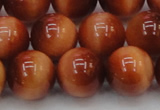 CTE1666 15.5 inches 16mm round sun orange tiger eye beads