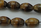 CTE1703 15.5 inches 15*20mm rice yellow tiger eye beads