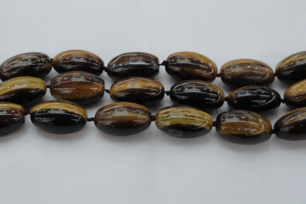 CTE1706 15.5 inches 22*35mm rice yellow tiger eye beads