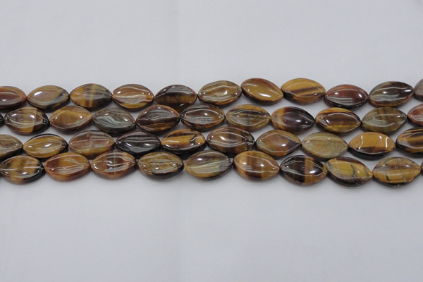 CTE1711 15.5 inches 12*18mm marquise yellow tiger eye beads