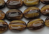 CTE1715 15.5 inches 12*16mm oval yellow tiger eye beads wholesale