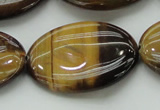 CTE1720 15.5 inches 25*35mm oval yellow tiger eye beads wholesale