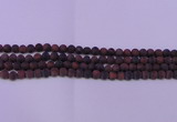 CTE1760 15.5 inches 4mm round matte red tiger eye beads