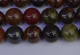 CTE1792 15.5 inches 8mm round red iron tiger beads wholesale