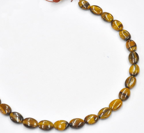 CTE18 15.5 inches 8*10mm oval yellow tiger eye beads Wholesale