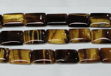 CTE188 15.5 inches 10*14mm rectangle yellow tiger eye gemstone beads