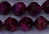 CTE1909 15.5 inches 12mm faceted nuggets red tiger eye beads