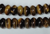 CTE196 15.5 inches 7*12mm rondelle yellow tiger eye gemstone beads