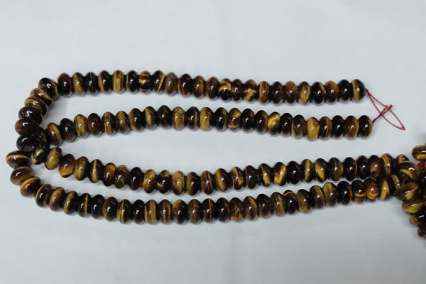 CTE196 15.5 inches 7*12mm rondelle yellow tiger eye gemstone beads