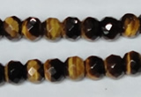 CTE197 15.5 inches 7*12mm faceted rondelle yellow tiger eye gemstone beads