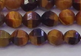 CTE1991 15.5 inches 6mm faceted round yellow tiger eye beads