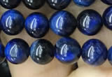 CTE2036 15.5 inches 6mm round blue tiger eye beads wholesale