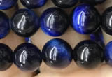 CTE2037 15.5 inches 8mm round blue tiger eye beads wholesale