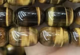 CTE2058 15.5 inches 8*12mm drum yellow tiger eye gemstone beads